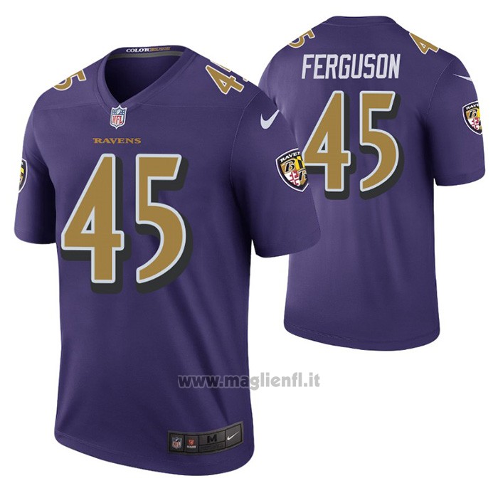 Maglia NFL Legend Baltimore Ravens Jaylon Ferguson Color Rush Viola